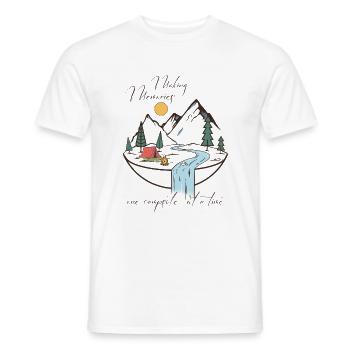 Making Memories One Campsite At A Time - Männer T-Shirt - Weiß - Vorne - AI Model Male 178 dark (178cm)