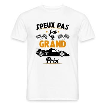 Je Peux Pas J ai Grand Prix - T-shirt homme - blanc - Devant - AI Model Male 178 dark (178cm)