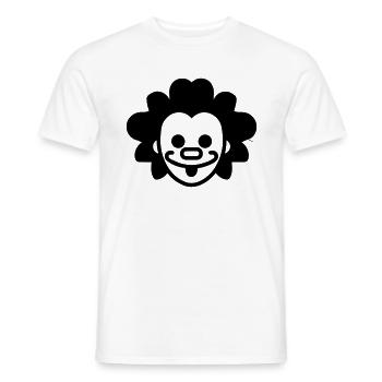 Clown - Men's T-Shirt - white - Front - AI Model Male 178 dark (178cm)