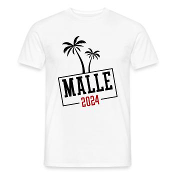 Malle 2024 Team Mallorca - Men's T-Shirt - white - Front - AI Model Male 178 dark (178cm)