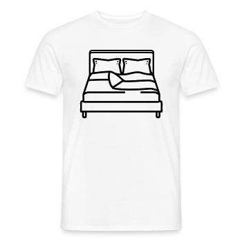 lit - T-shirt homme - blanc - Devant - AI Model Male 178 dark (178cm)