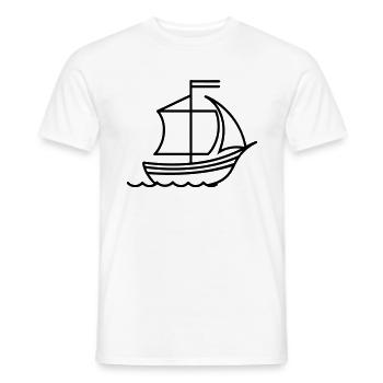Piratenschiff - Männer T-Shirt - Weiß - Vorne - AI Model Male 178 dark (178cm)
