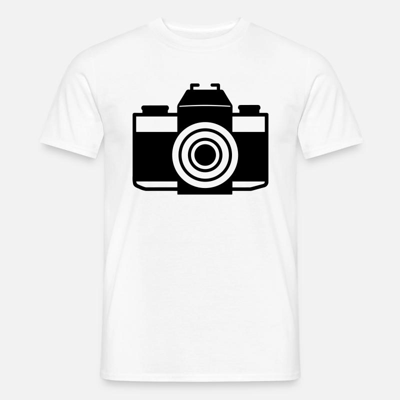 Kamera - Männer T-Shirt - Weiß