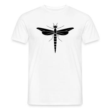 DRAGONFLY 7 - T-shirt homme - blanc - Devant - AI Model Male 178 dark (178cm)