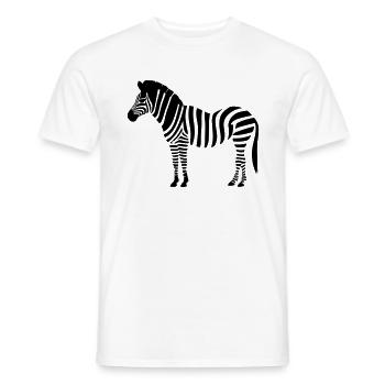 Kleines Zebra - Männer T-Shirt - Weiß - Vorne - AI Model Male 178 dark (178cm)