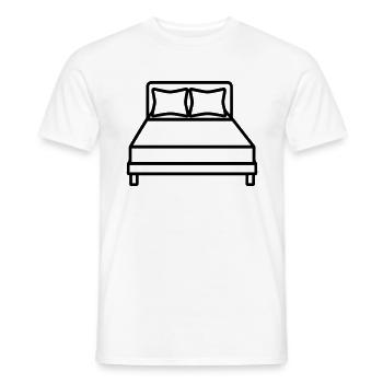 lit - T-shirt homme - blanc - Devant - AI Model Male 178 dark (178cm)