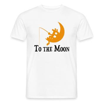 Bitcoin -To The Moon - Männer T-Shirt - Weiß - Vorne - AI Model Male 178 dark (178cm)