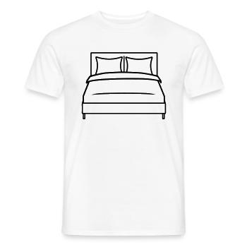 lit - T-shirt homme - blanc - Devant - AI Model Male 178 dark (178cm)
