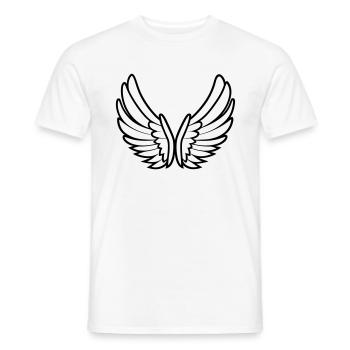 Angel Wings - Men's T-Shirt - white - Front - AI Model Male 178 dark (178cm)