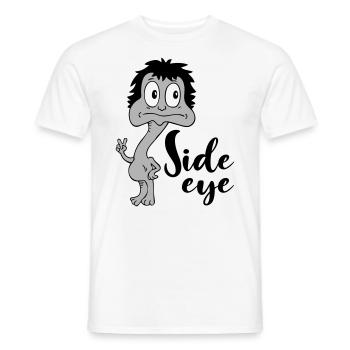 Sprüche Lustige Comic Side eye - Männer T-Shirt - Weiß - Vorne - AI Model Male 178 dark (178cm)