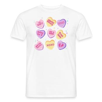 Pregnancy New Mom Candy Heart Cute Baby Reveal - T-shirt homme - blanc - Devant - AI Model Male 178 dark (178cm)