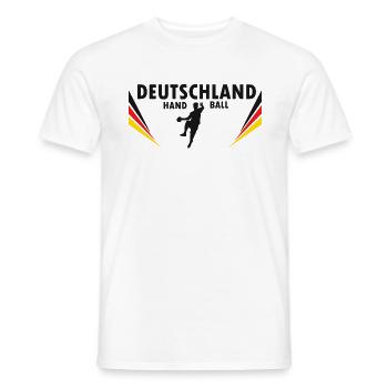 handball deutschland - Männer T-Shirt - Weiß - Vorne - AI Model Male 178 dark (178cm)