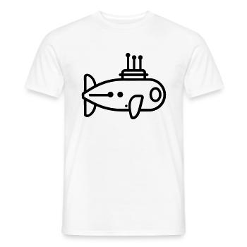 U-Boot-Boot - Männer T-Shirt - Weiß - Vorne - AI Model Male 178 dark (178cm)