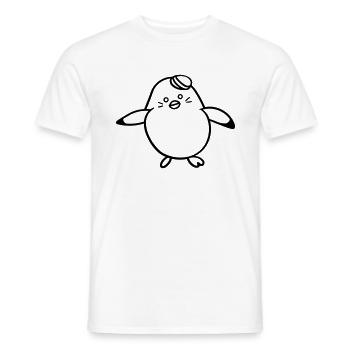 Pinguin - Männer T-Shirt - Weiß - Vorne - AI Model Male 178 dark (178cm)