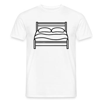 lit - T-shirt homme - blanc - Devant - AI Model Male 178 dark (178cm)