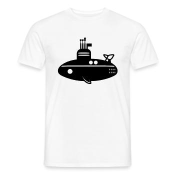 U-Boot-Boot - Männer T-Shirt - Weiß - Vorne - AI Model Male 178 dark (178cm)