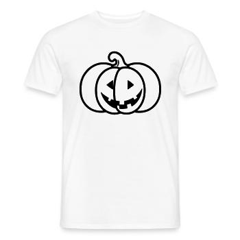 citrouille - T-shirt homme - blanc - Devant - AI Model Male 178 dark (178cm)
