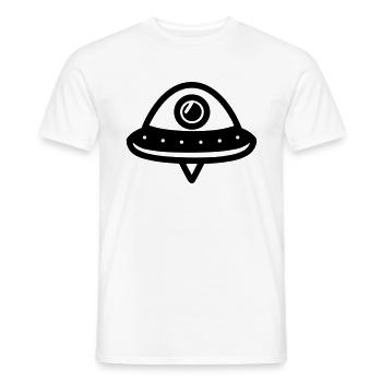soucoupe volante - T-shirt homme - blanc - Devant - AI Model Male 178 dark (178cm)