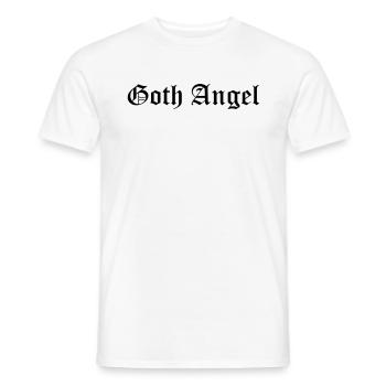 Ange gothique - T-shirt homme - blanc - Devant - AI Model Male 178 dark (178cm)