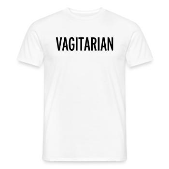 Funny - Men's T-Shirt - white - Front - AI Model Male 178 dark (178cm)