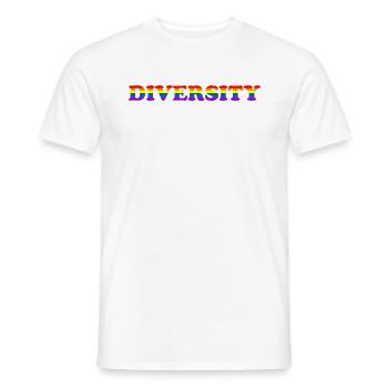 Diversity - Men's T-Shirt - white - Front - AI Model Male 178 dark (178cm)