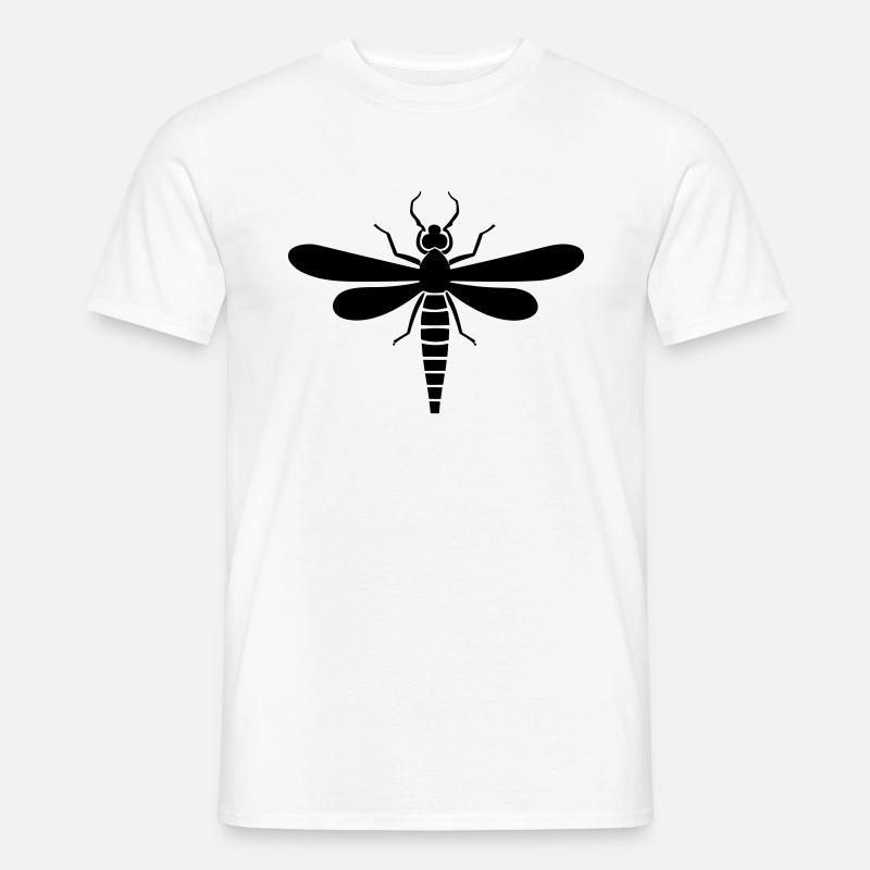 Libelle - Männer T-Shirt - Weiß