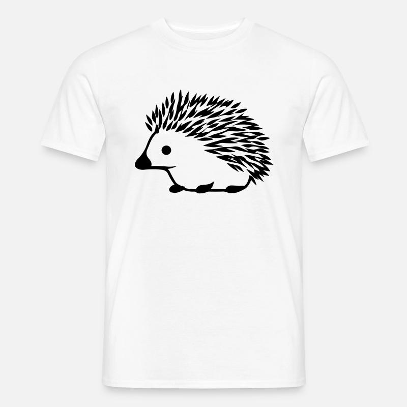 Igel - Männer T-Shirt - Weiß