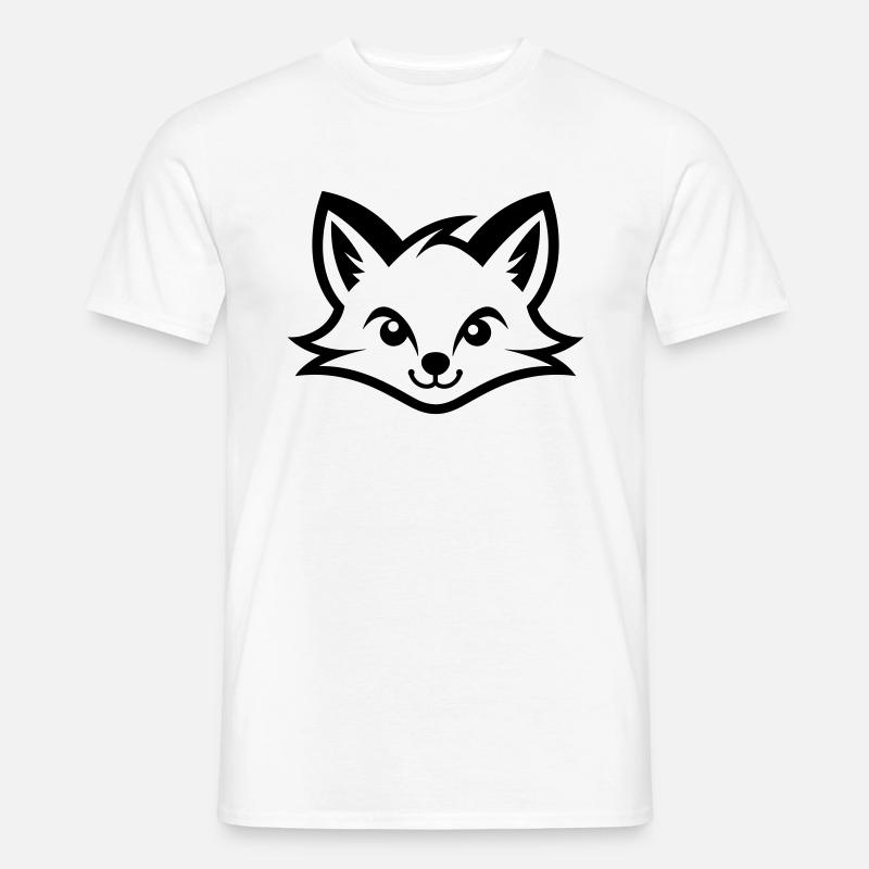 Fuchs - Männer T-Shirt - Weiß