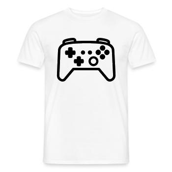 Video games controller - Men's T-Shirt - white - Front - AI Model Male 178 dark (178cm)