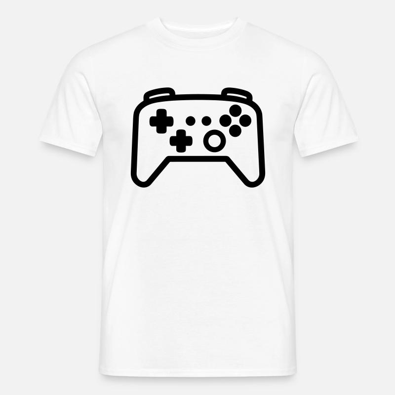 Controller für Videospiele - Männer T-Shirt - Weiß