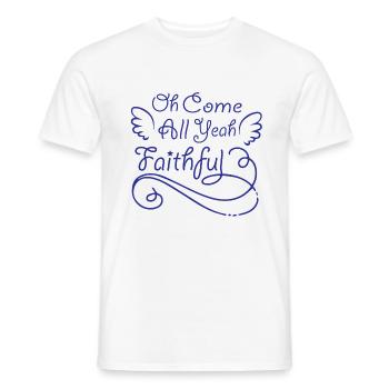 Weihnachtsbaum Weihnachten Christen Glauben Beten - Männer T-Shirt - Weiß - Vorne - AI Model Male 178 dark (178cm)
