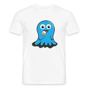 Geist Eis essen Geschenk Kinder witzig lecker - Männer T-Shirt - Weiß - Vorne - AI Model Male 178 dark (178cm)