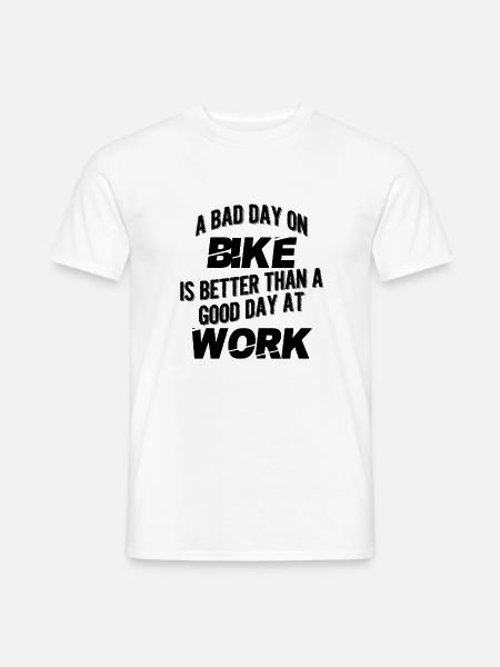 A bad day on bike - Men's T-Shirt - white