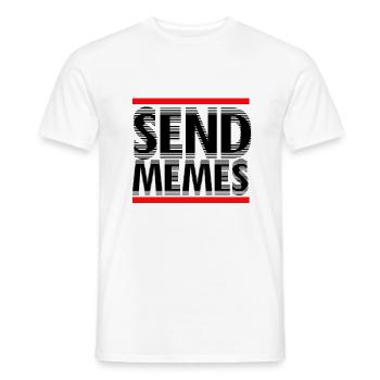 Envoyer lâche T-shirt - T-shirt homme - blanc - Devant - AI Model Male 178 dark (178cm)
