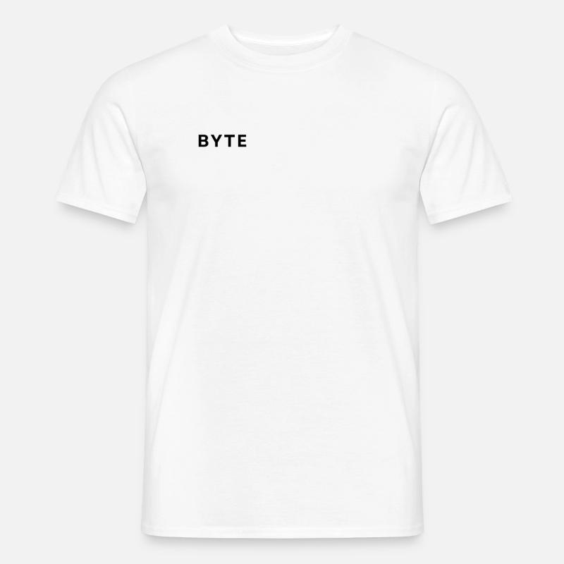 Byte Boulevard Weißes Logo - Männer T-Shirt - undefined