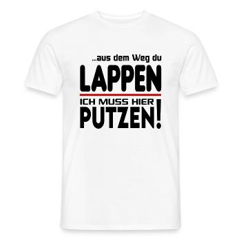 Putzen Putzfrau Gebäudereiniger Reinigungskraft - Männer T-Shirt - Weiß - Vorne - AI Model Male 178 dark (178cm)