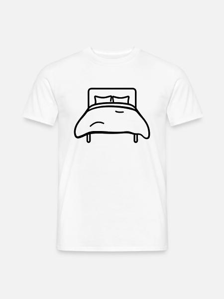 bed - Men's T-Shirt - white
