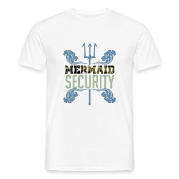 Meerjungfrau Beschützer Security - Männer T-Shirt - Weiß - Vorne - AI Model Male 178 dark (178cm)