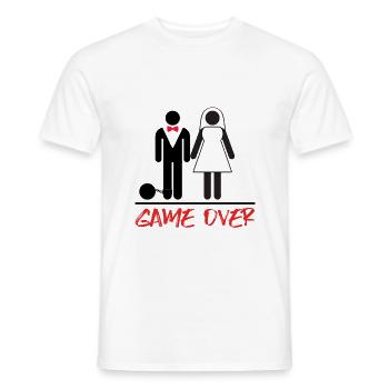 Game Over Hochzeit JGA - Männer T-Shirt - Weiß - Vorne - AI Model Male 178 dark (178cm)