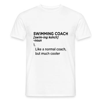 Natation nageur femmes nageur sauveteur l'eau - T-shirt homme - blanc - Devant - AI Model Male 178 dark (178cm)