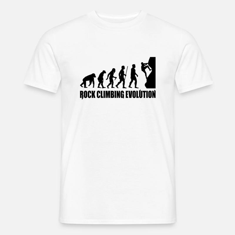 rock climbing evolution rock climbing climb - Men’s T-shirt - white