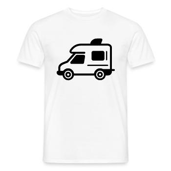 Motorhome - Men's T-Shirt - white - Front - AI Model Male 178 dark (178cm)