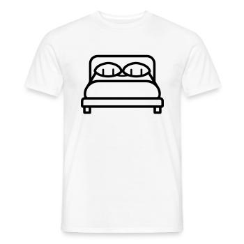 lit - T-shirt homme - blanc - Devant - AI Model Male 178 dark (178cm)