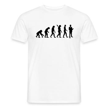 Evolution Lawyer - Men's T-Shirt - white - Front - AI Model Male 178 dark (178cm)