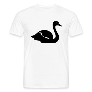 Cygne - T-shirt homme - blanc - Devant - AI Model Male 178 dark (178cm)
