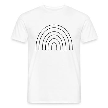 Arc en ciel - T-shirt homme - blanc - Devant - AI Model Male 178 dark (178cm)