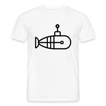 U-Boot-Boot - Männer T-Shirt - Weiß - Vorne - AI Model Male 178 dark (178cm)
