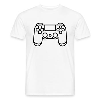 Video games controller - Men's T-Shirt - white - Front - AI Model Male 178 dark (178cm)