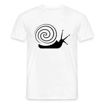 snails - Men's T-Shirt - white - Front - AI Model Male 178 dark (178cm)