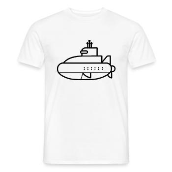 U-Boot-Boot - Männer T-Shirt - Weiß - Vorne - AI Model Male 178 dark (178cm)